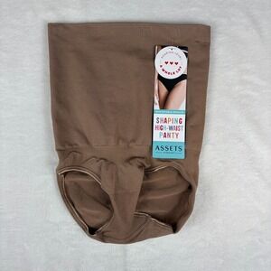 ASSETS By SPANX Shapewear Womens‎ Small Beige Comfort High-Waist Control Briefs